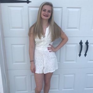 Laced Hollister romper size XS